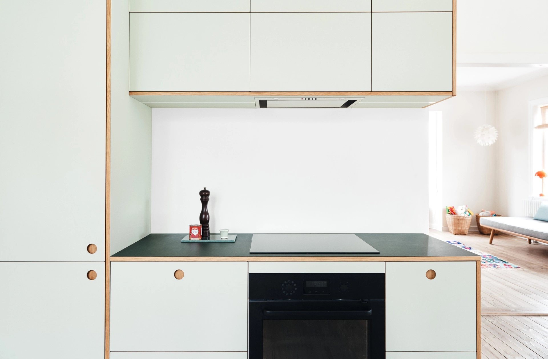 Plywood Kitchen with HPL Top and French Oak Lipping - Image 2