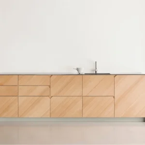 French Oak Kitchen with Hardwood Quad Handles