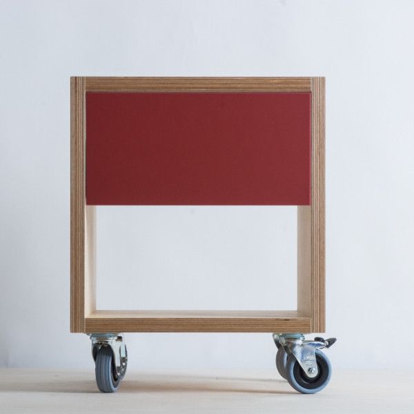 Plywood Colorful Mobile Box