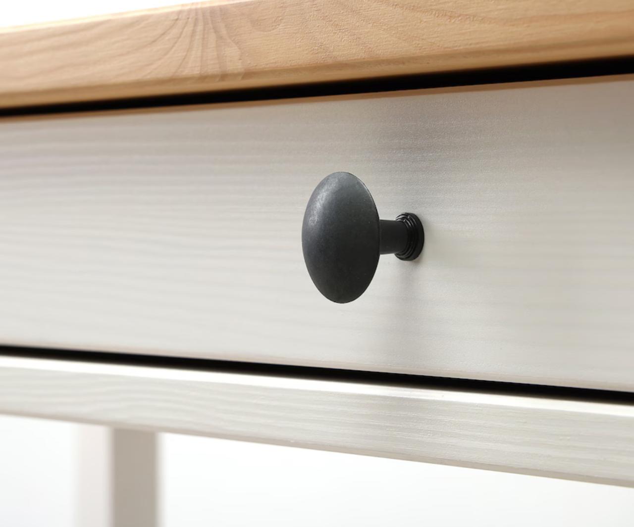 Painted Beech Hardwood Desk with Drawers - Image 3