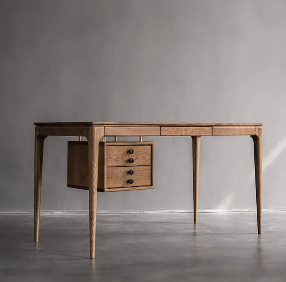 Hardwood American Walnut Desk - Image 3