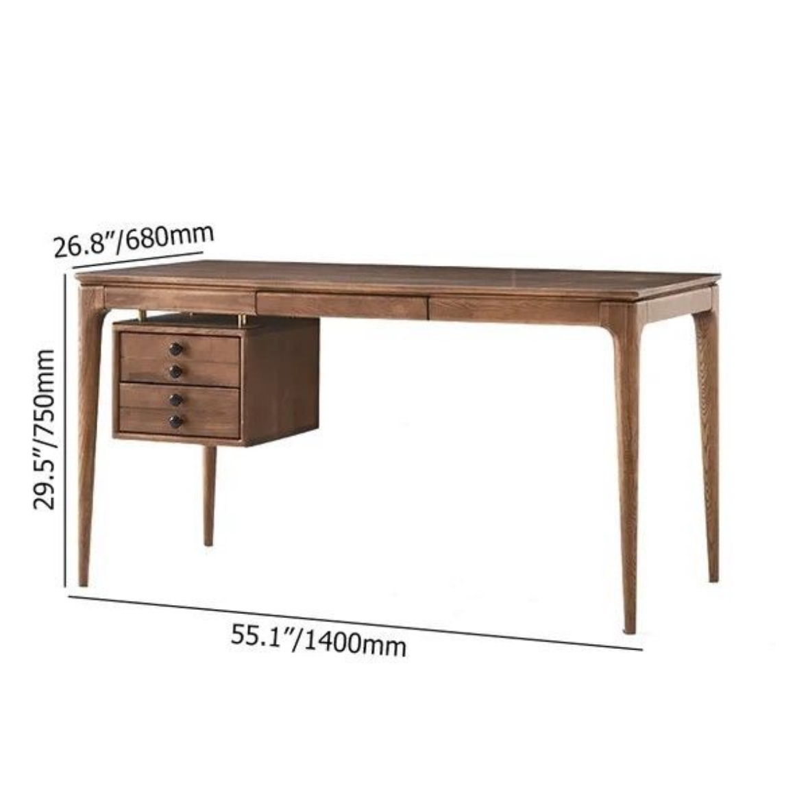 Hardwood American Walnut Desk - Image 2