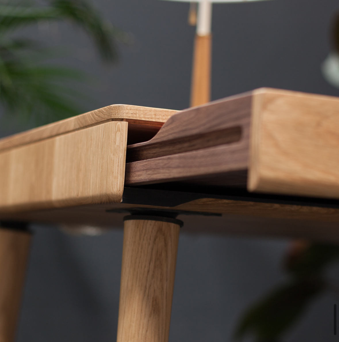 Hardwood French Oak Desk - Image 4