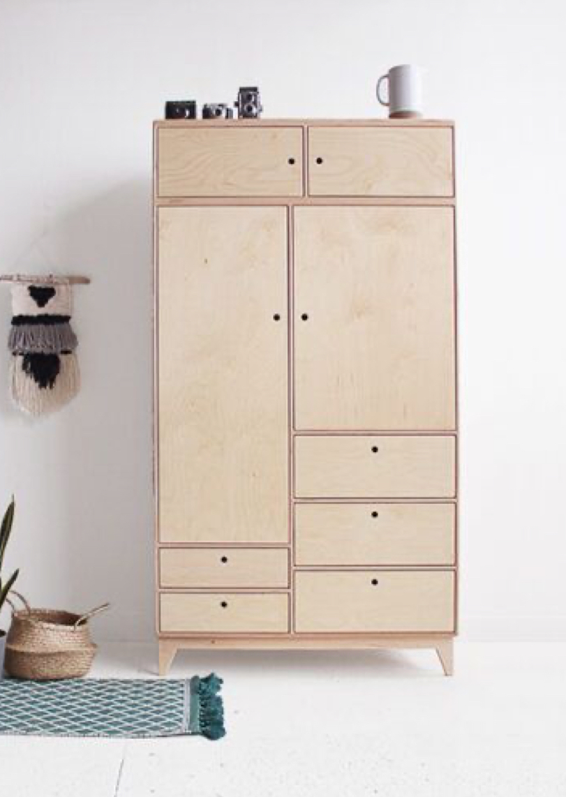 Plywood Closet with European Hinges and Runners - Image 2