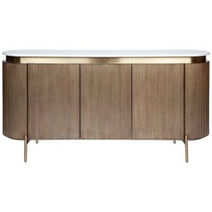 American Oak Bar with Carrara Marble Top