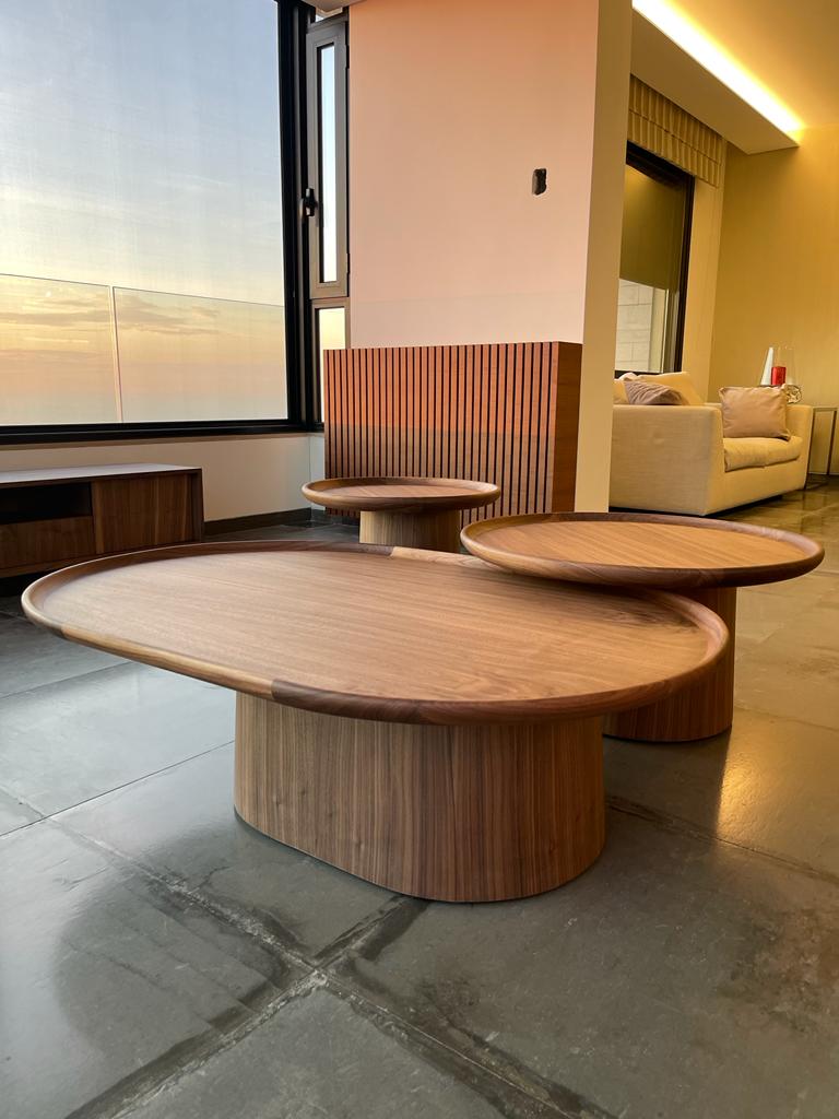 American Walnut Mushroom Coffee Tables - Image 9