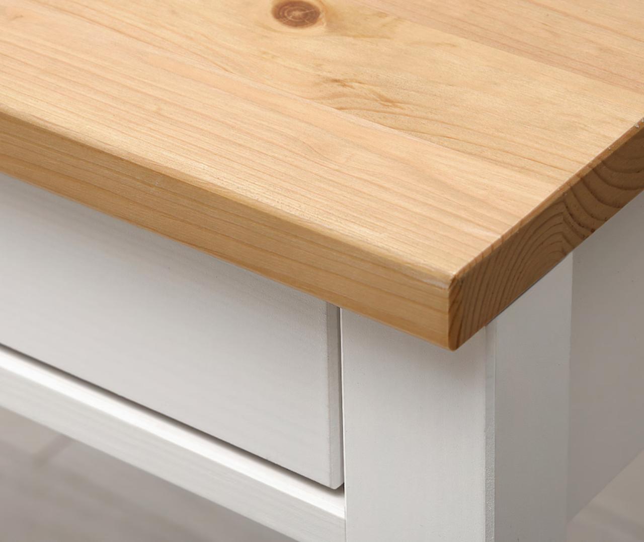 Painted Beech Hardwood Desk with Drawers - Image 2