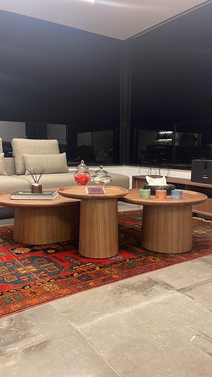 American Walnut Mushroom Coffee Tables - Image 8