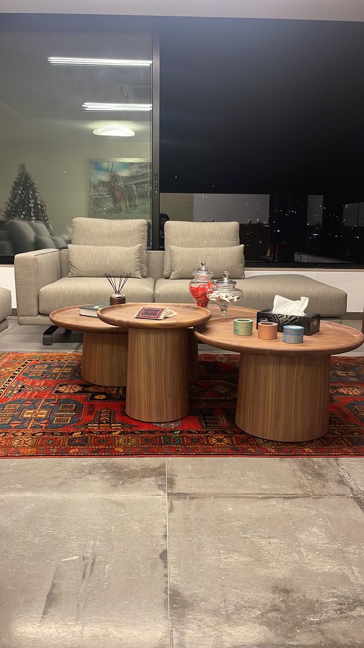 American Walnut Mushroom Coffee Tables