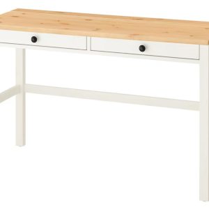 Painted Beech Hardwood Desk with Drawers