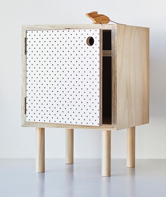 Four-Legged Plywood Box