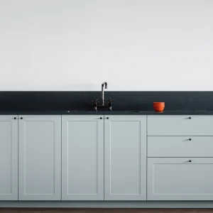 Painted MDF Anti-Moisture Kitchen with Framed Leaves